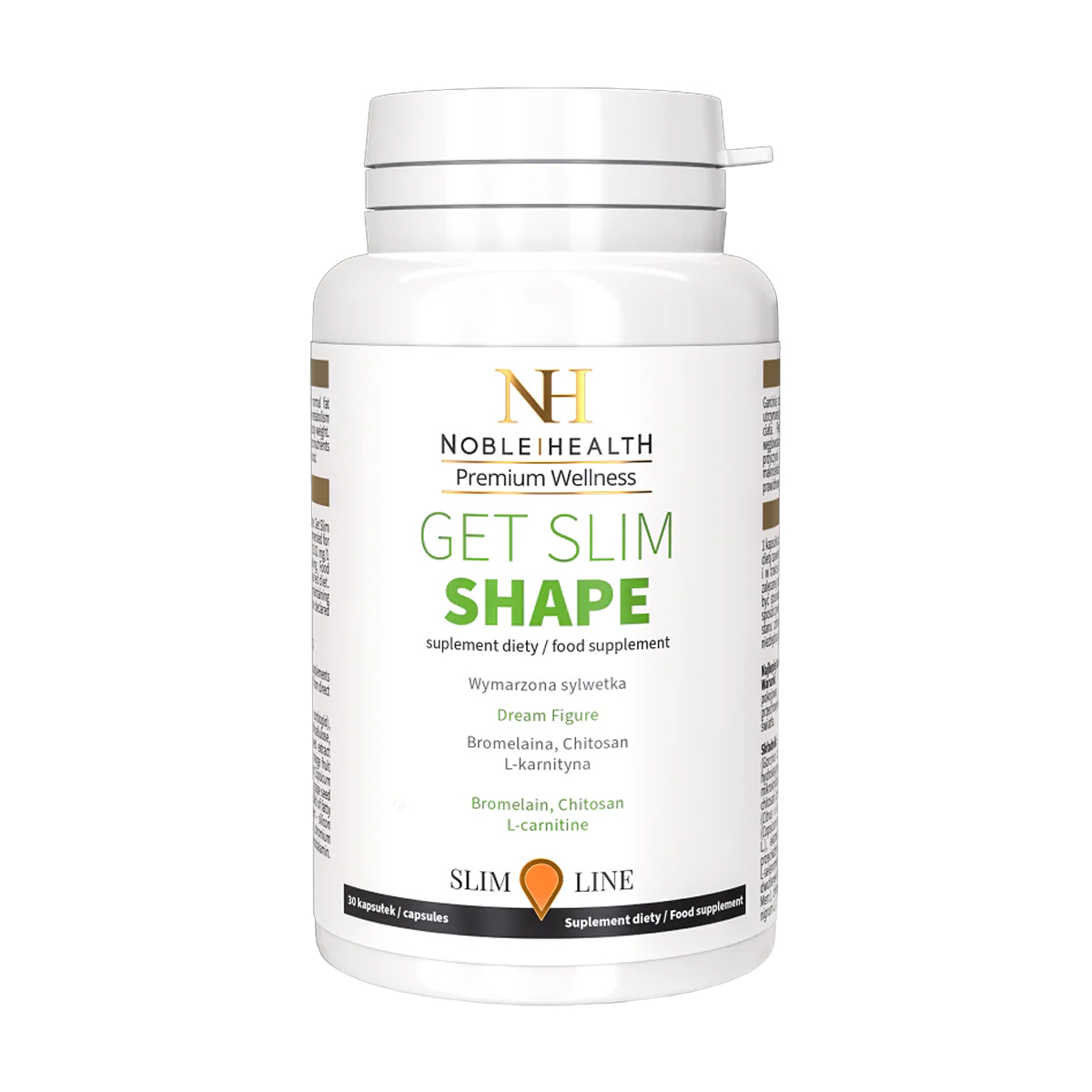 Комплекс для стрункої фігури Noble Health Get Slim Shape, 30 капсул