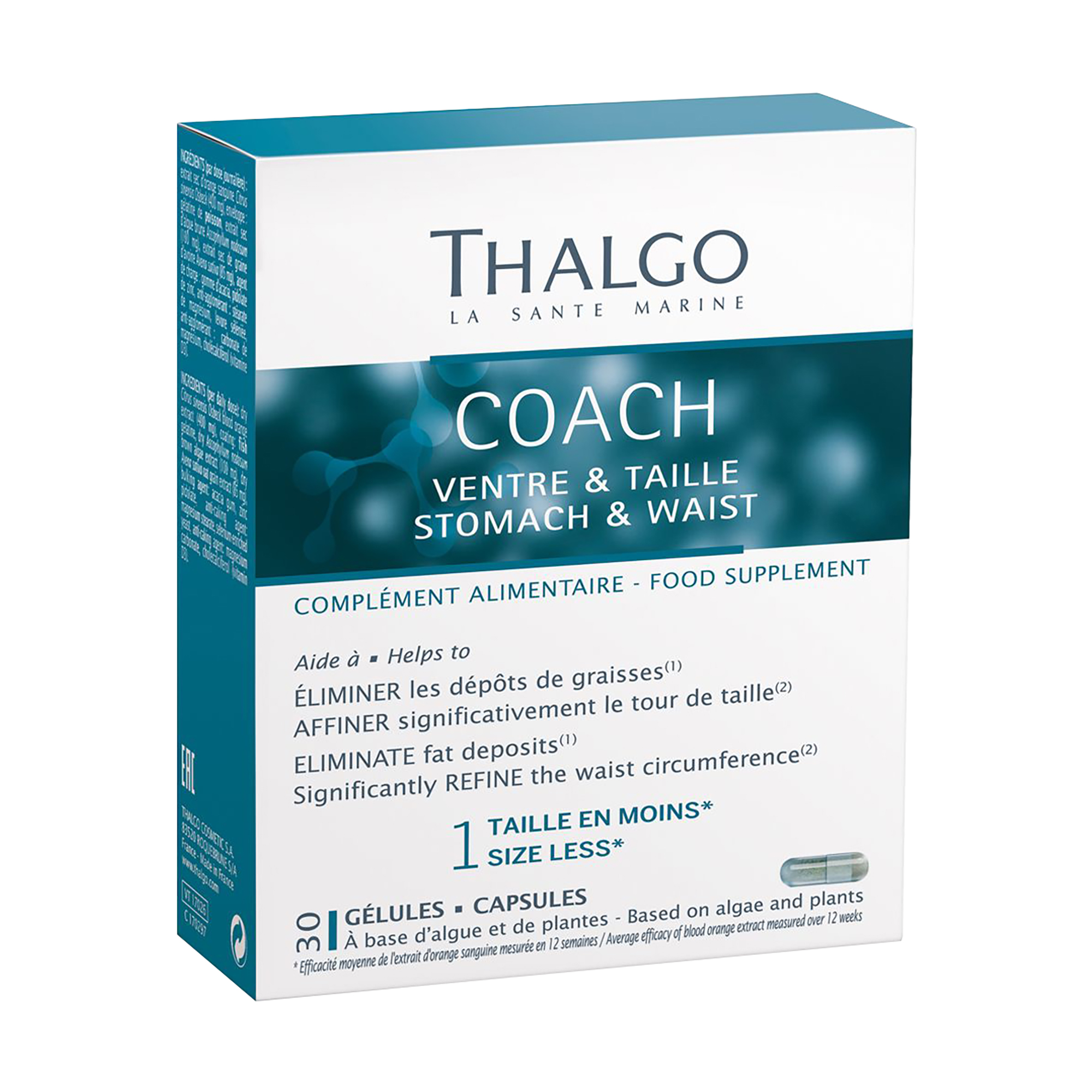 Комплекс для живота і талії Thalgo Coach Stomach &amp; Waist, 30 капсул