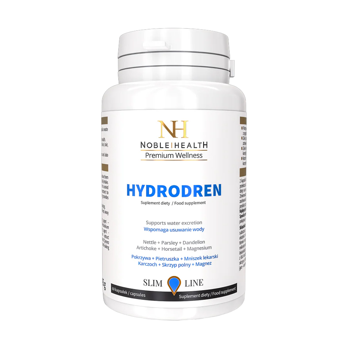 Уцінка! Комплекс для схуднення Noble Health Slim Line Hydrodren, 60 капсул